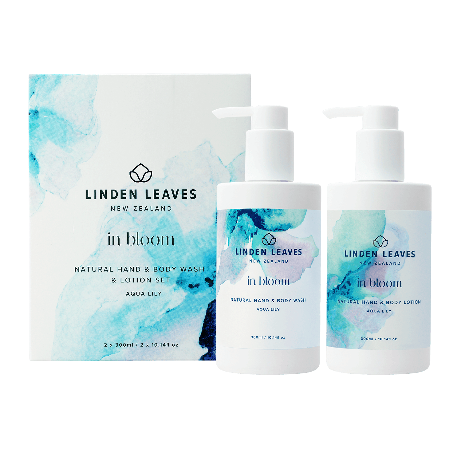 Aqua Lily Hand & Body Wash & Lotion Boxed Set