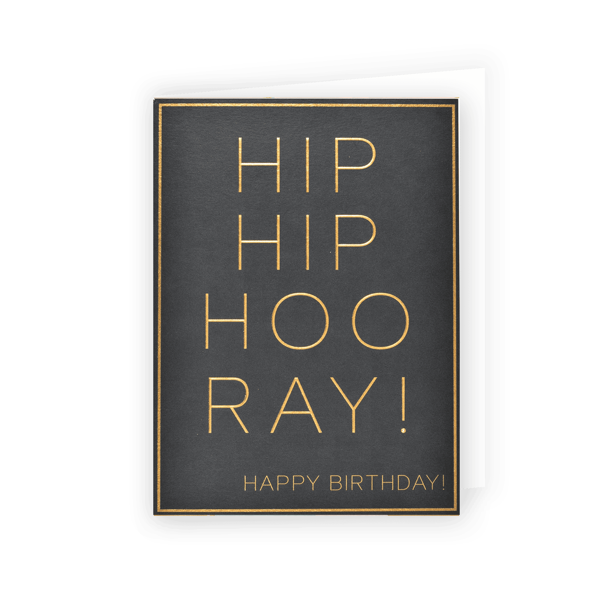 Card - Happy Birthday - Black