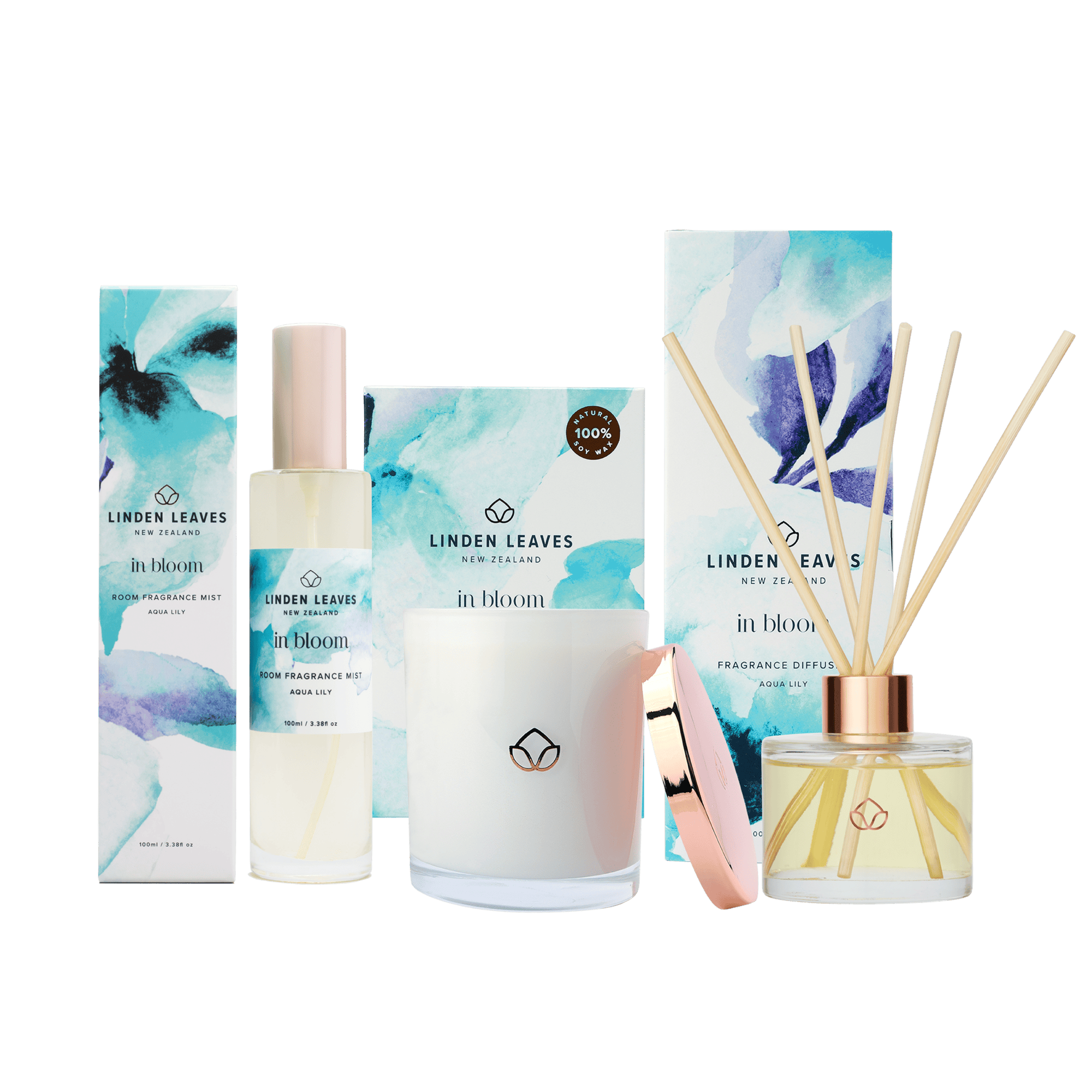 Aqua Lily - Buy a Room Mist & Candle and Receive a Free Diffuser