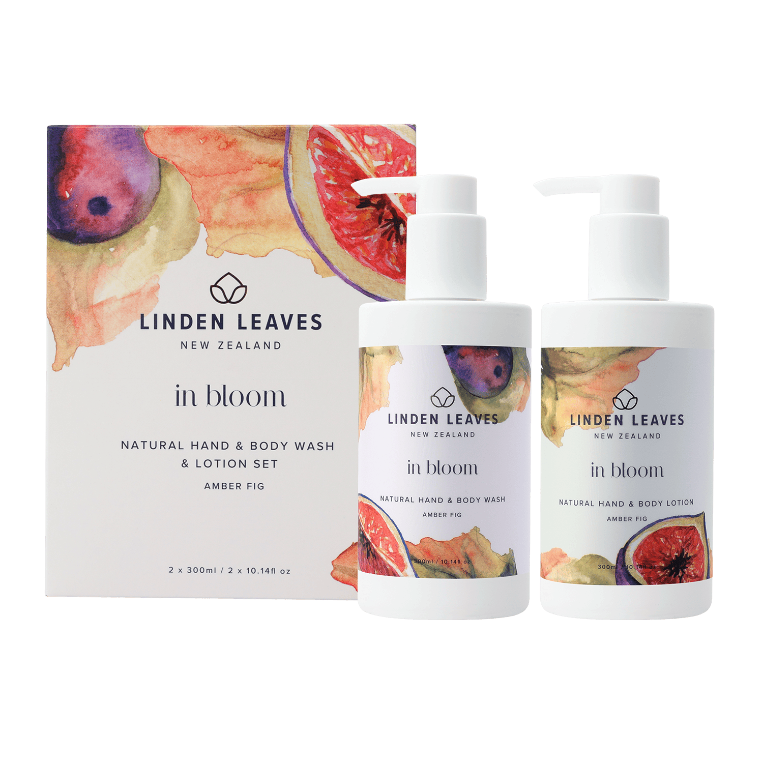 Amber Fig Hand & Body Wash & Lotion Boxed Set