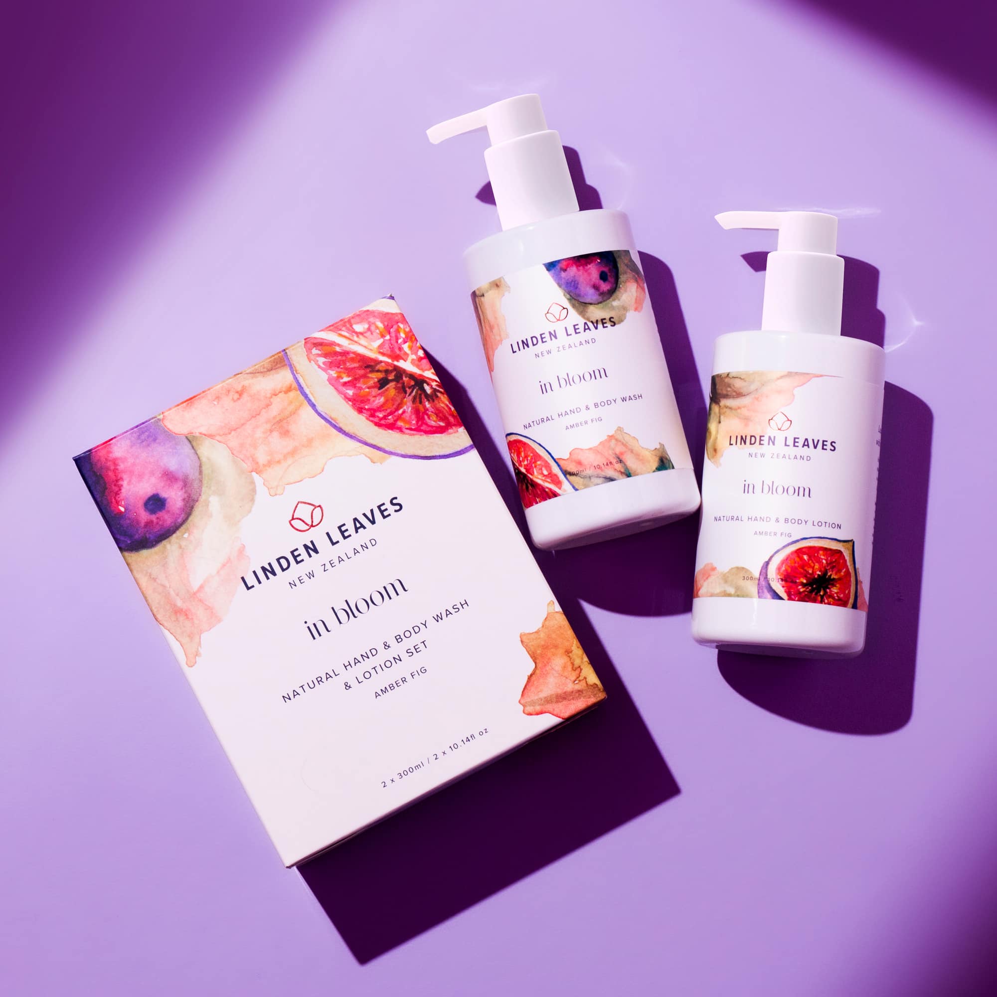 Amber Fig Hand & Body Wash & Lotion Boxed Set