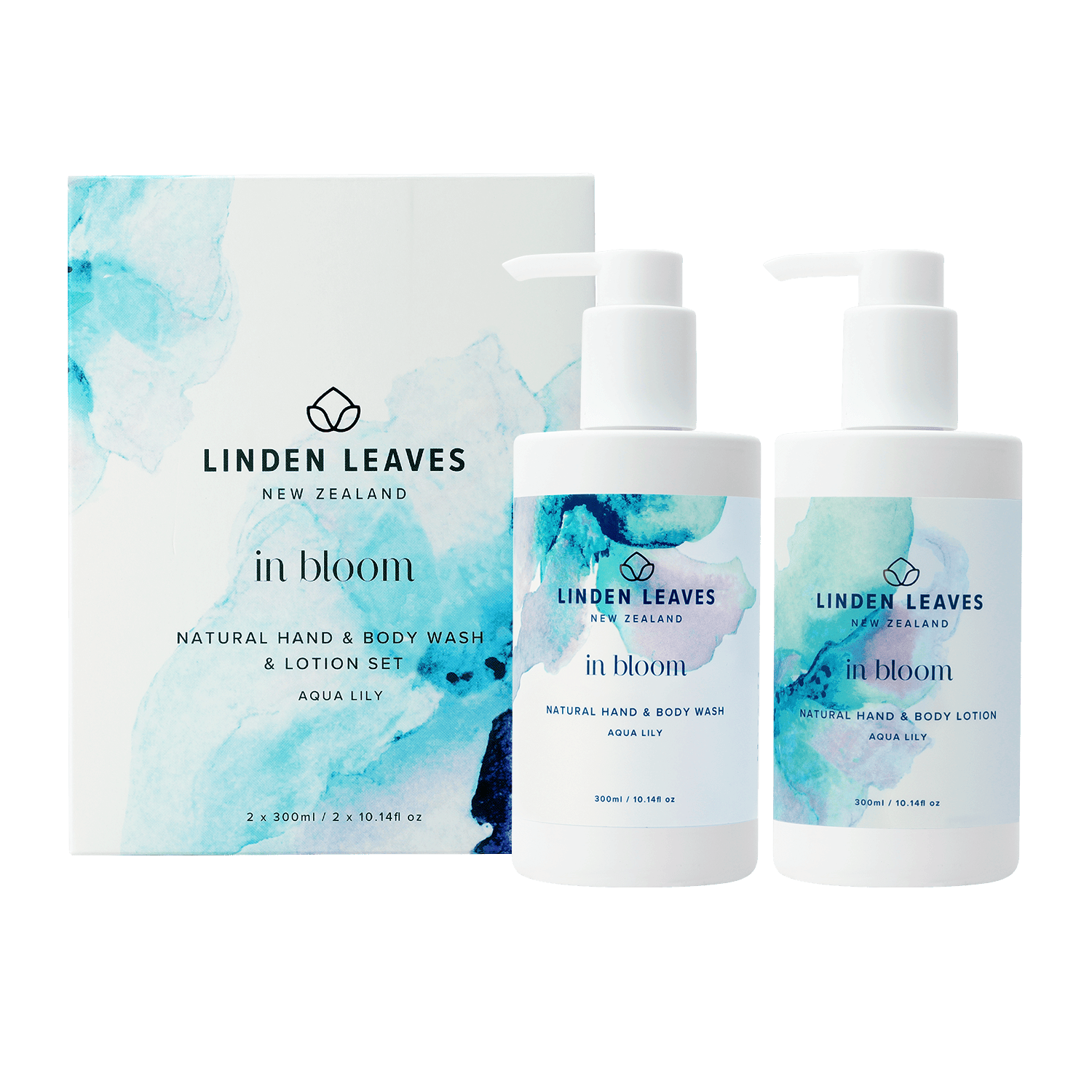 Aqua Lily Hand & Body Wash & Lotion Boxed Set